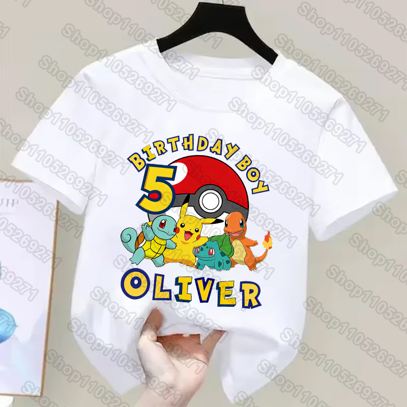 Card Sleeves Protector - Pokemons Çocuk T Shirt Pikachu Doğum
