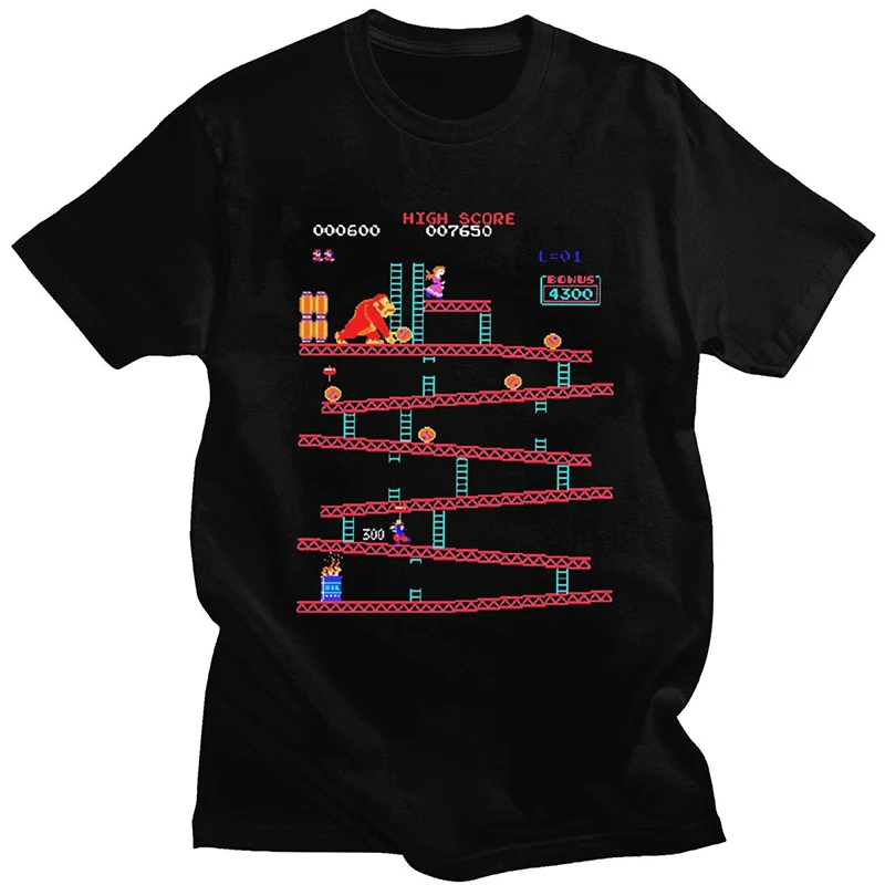 Board Game Vintage - Komik Donkey Kong T Shirt Erkekler