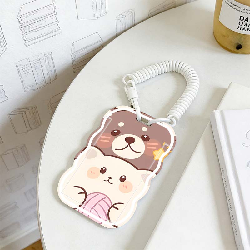 Card Sleeves Protector - Esnek Yaylı Kordonlu Fotoğraf Koruyucu Kart