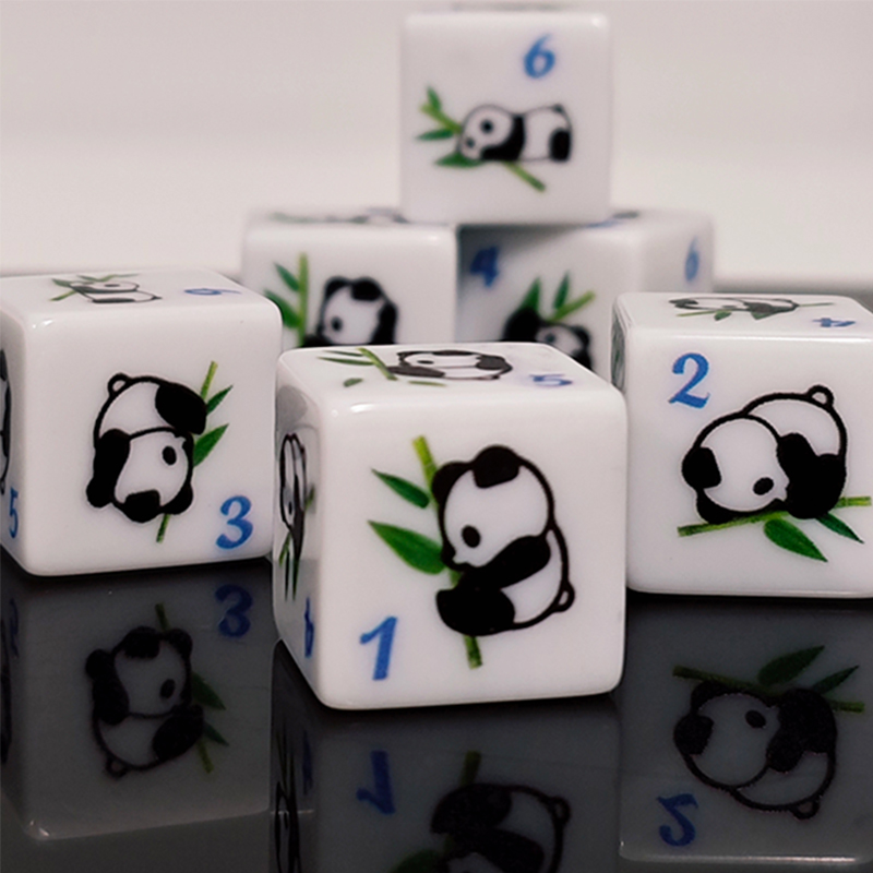 Board Game Print - Panda Baskı 6 taraflı Oyun Zar