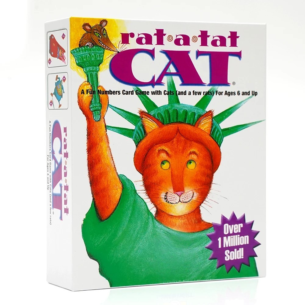 Board Game For 2 Players - Rat A Tat Cat Eğlenceli Sayılar