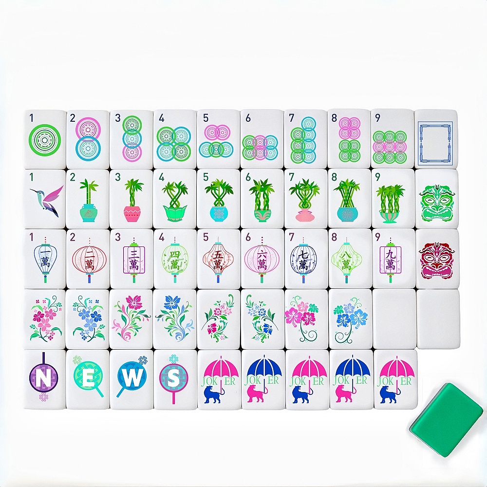 Board Game Wild Wild - 2026 Amerikan Mahjong Seti, Akrilik Malzemeden