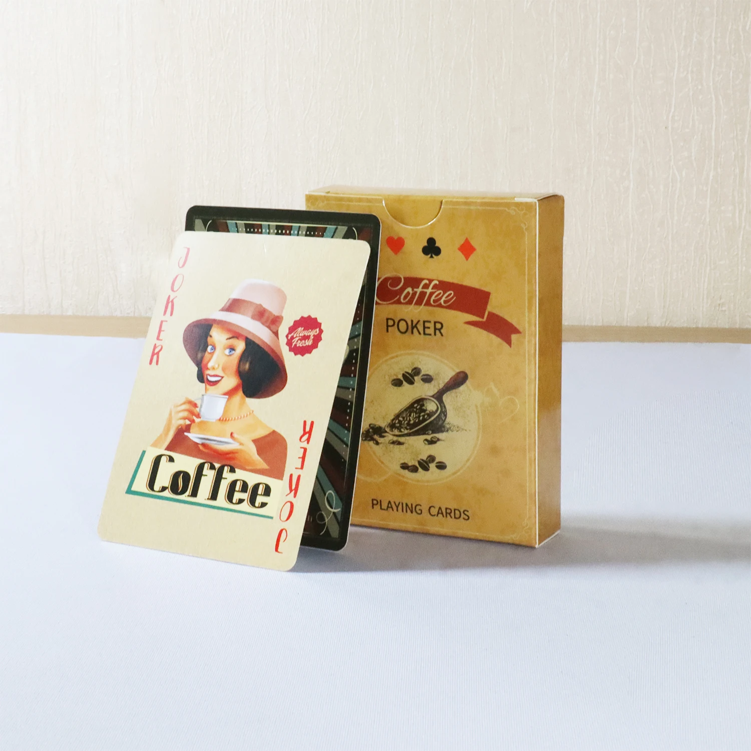 Board Game Vintage - Kahve Kağıt Oyun Kartları Vintage Stil