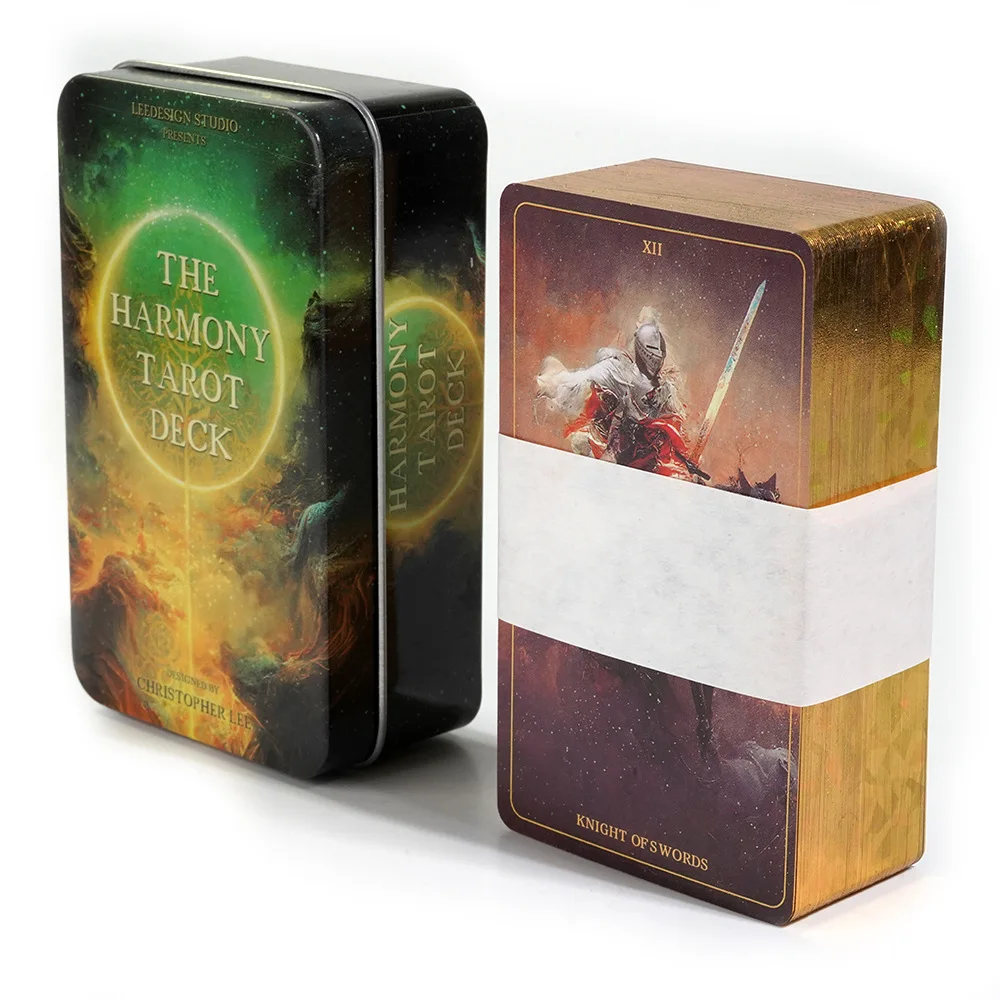 Board Game Harmonies - Uyum Tarot güverte, 78 yükseltme altın