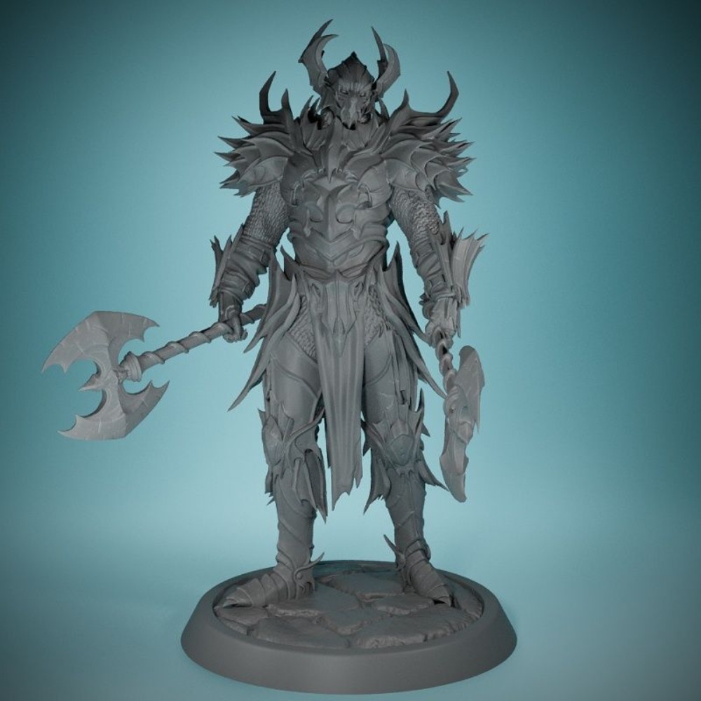 Board Game Print - Kanatsız Şeytan Şövalye 3D Baskılı Model