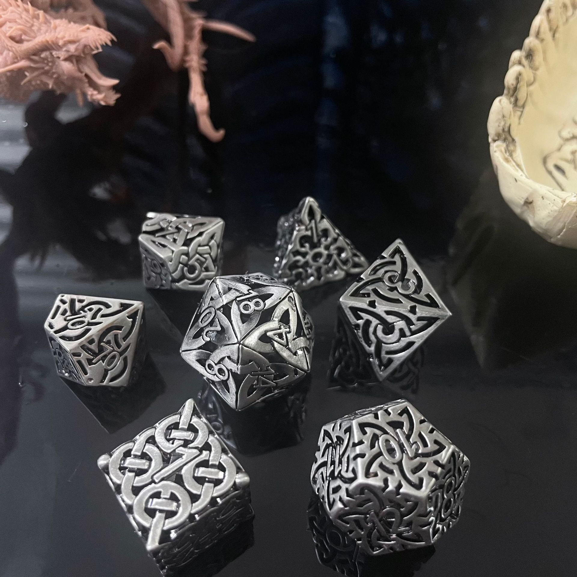 7 adet Cosplay D4-D20 DND piri - Board Game Dnd incelemesi ve fiyatı