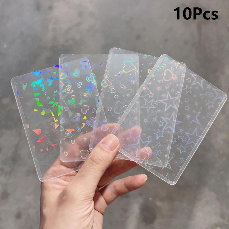 10 adet holografik lazer şeffa - Card Sleeves Protector incelemesi ve fiyatı