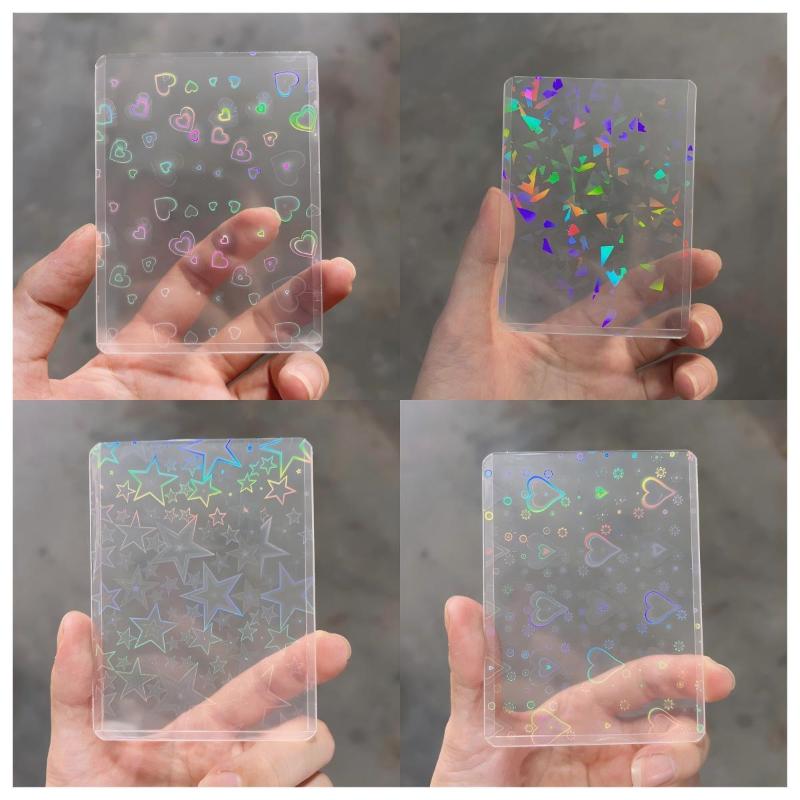 10 adet holografik lazer şeffa - Card Sleeves Protector incelemesi ve fiyatı
