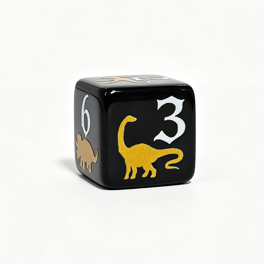 12 adet siyah ve sarı dinozor  - Board Game Print incelemesi ve fiyatı
