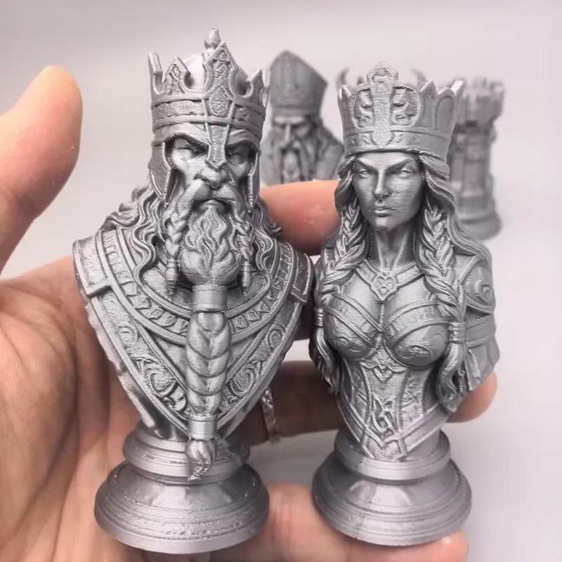 10cm 3D Baskılı Satranç Taşlar - Board Game Print incelemesi ve fiyatı