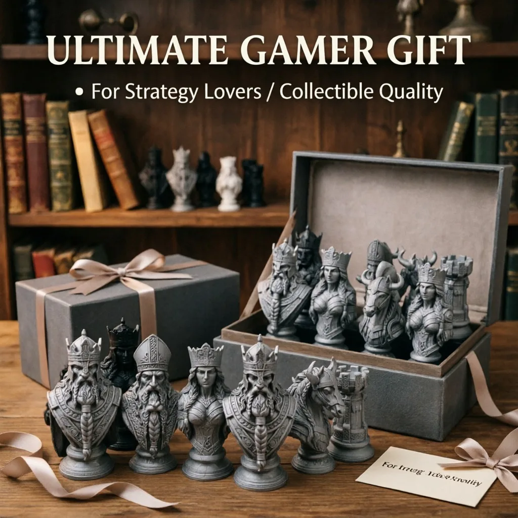10cm 3D Baskılı Satranç Taşlar - Board Game Print incelemesi ve fiyatı